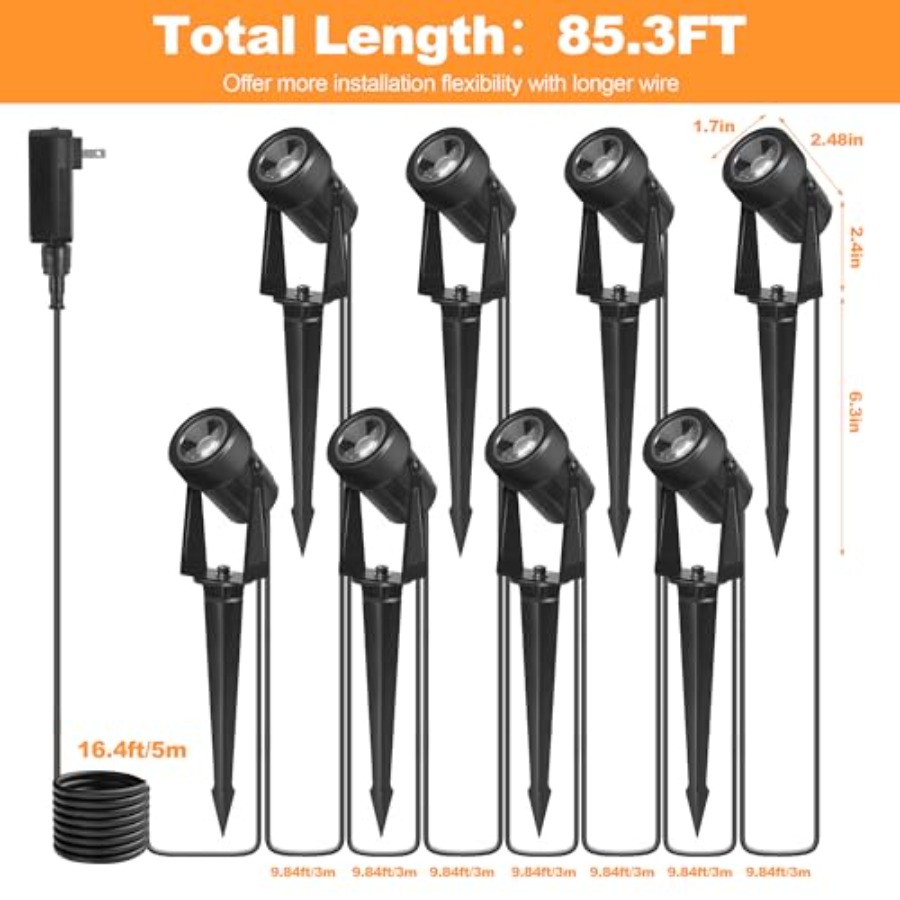 85.3FT LED Outdoor Landscape S - Outdoor Lighting Voltage ulasan dan harga