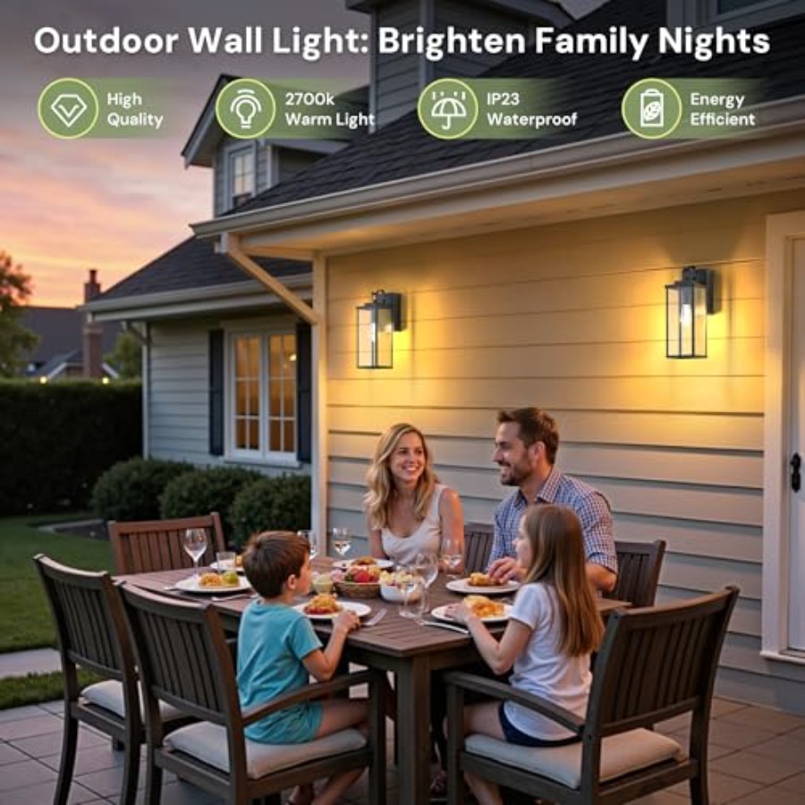 Upgraded Dusk to Dawn Outdoor  - Outdoor Lighting No Outlet ulasan dan harga