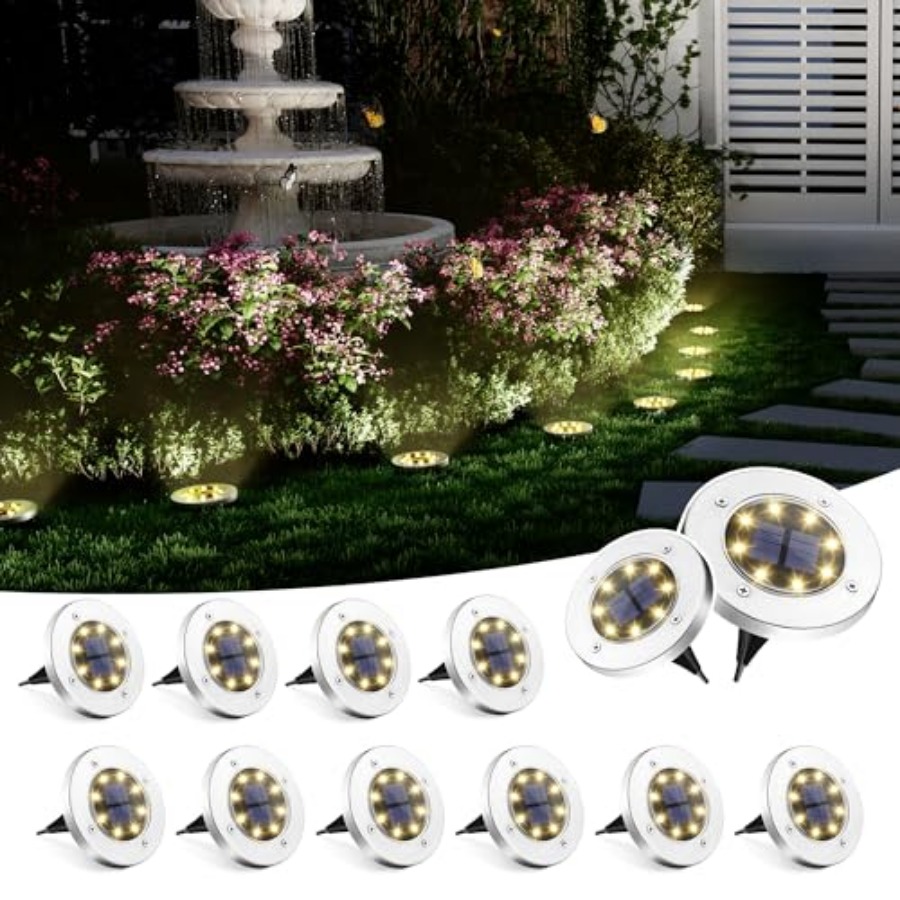 Solar Ground Lights Solar Ligh - Outdoor Lighting Waterproof ulasan dan harga