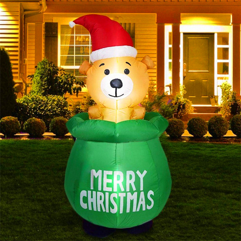 5FT Christmas Inflatable Decor - Xmas Outdoor Lighting Decorations ulasan dan harga