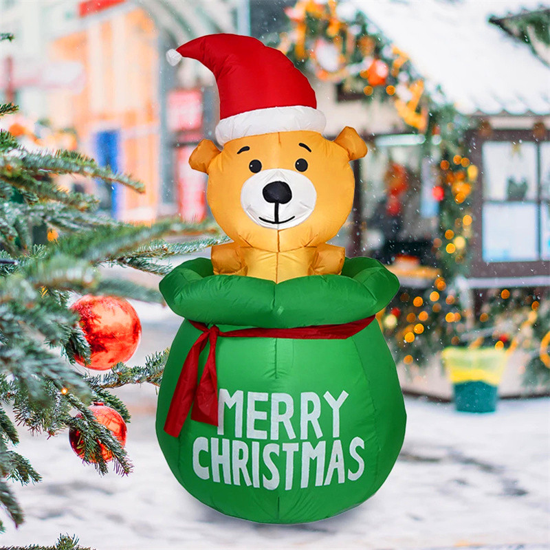 5FT Christmas Inflatable Decor - Xmas Outdoor Lighting Decorations ulasan dan harga