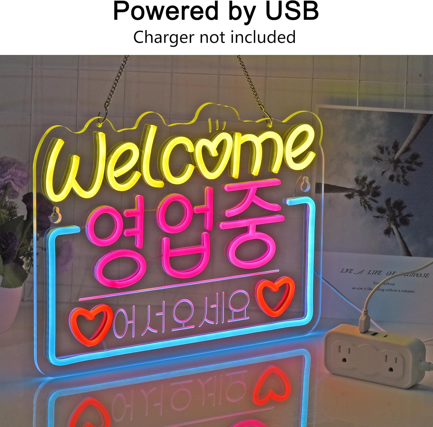 Korean Welcome on Sale Neon Si - Outdoor Lighting For Store ulasan dan harga